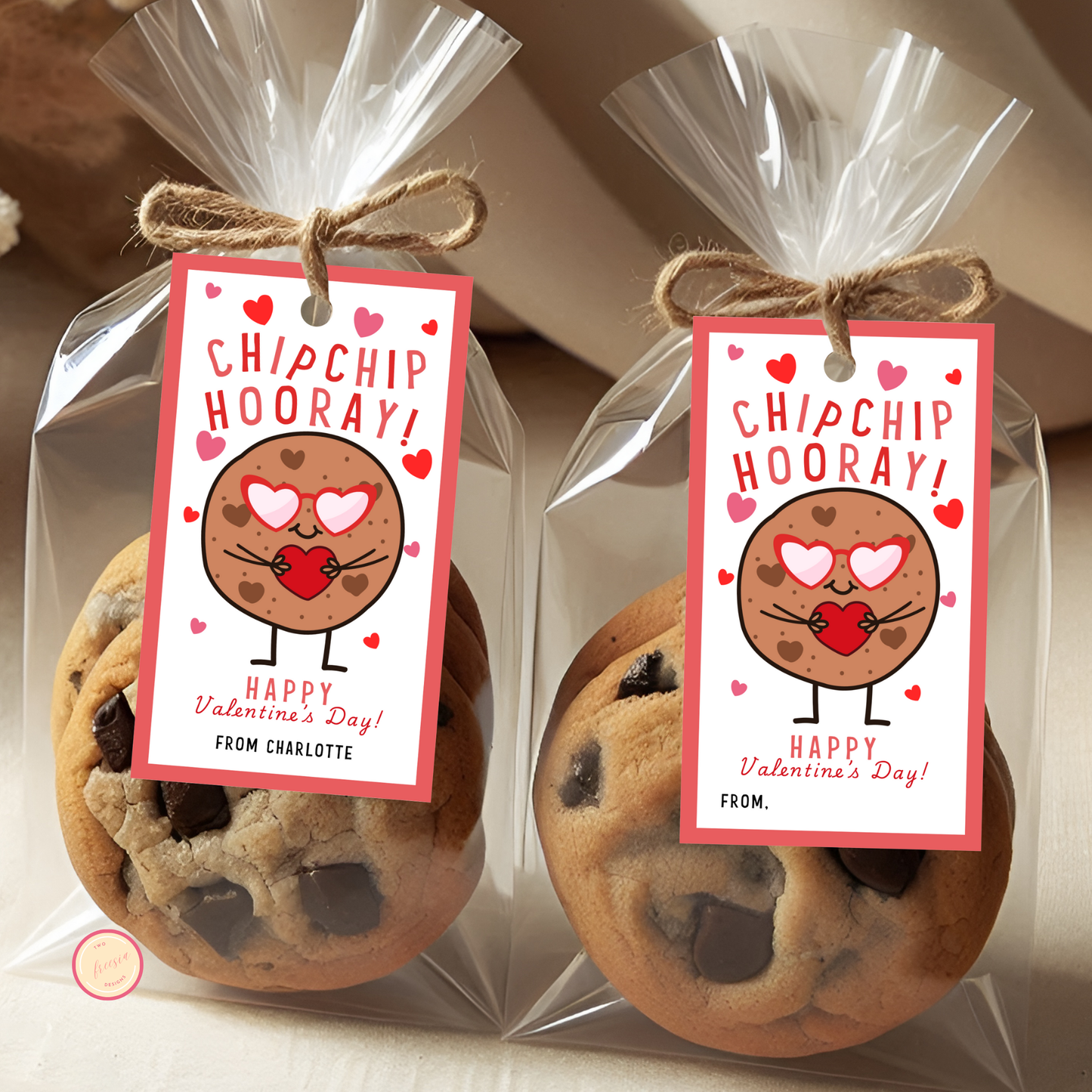 Valentine's Cookie Day Tag