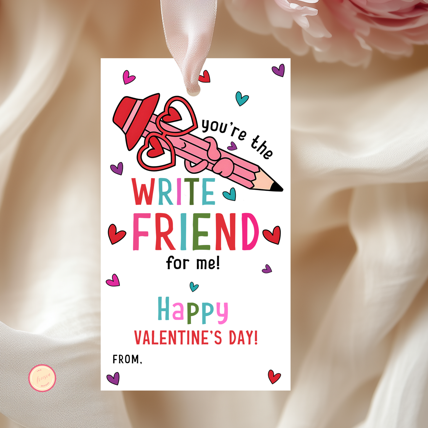 Pencil Valentine's Tag