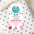 Build Your Own Monster Valentine Tag
