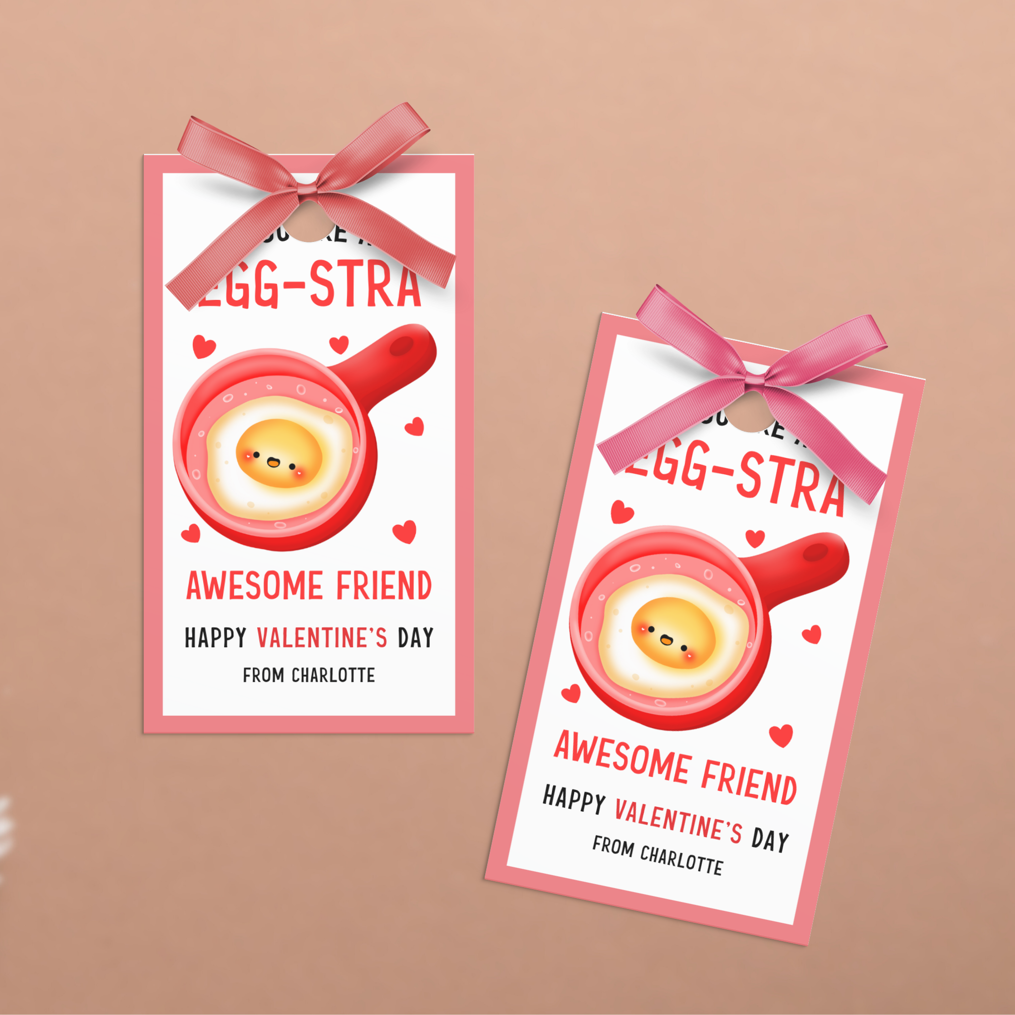 Valentine's Egg-stra Treat Tag