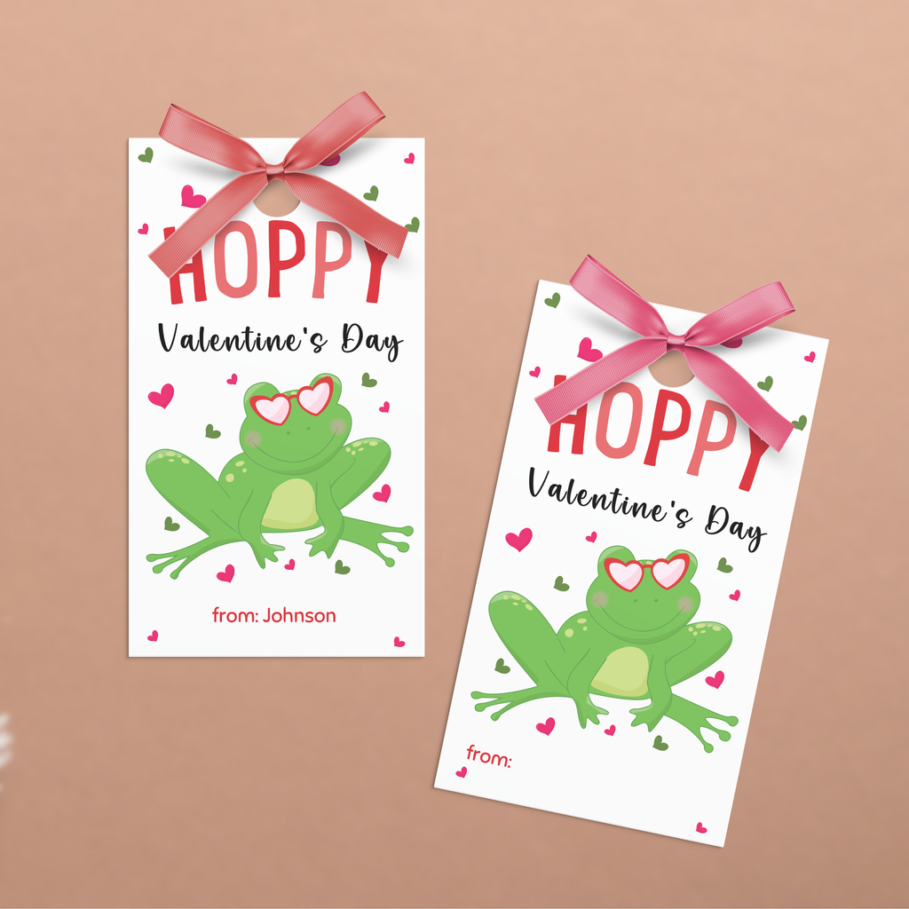 Valentine's Frog Treat Tag