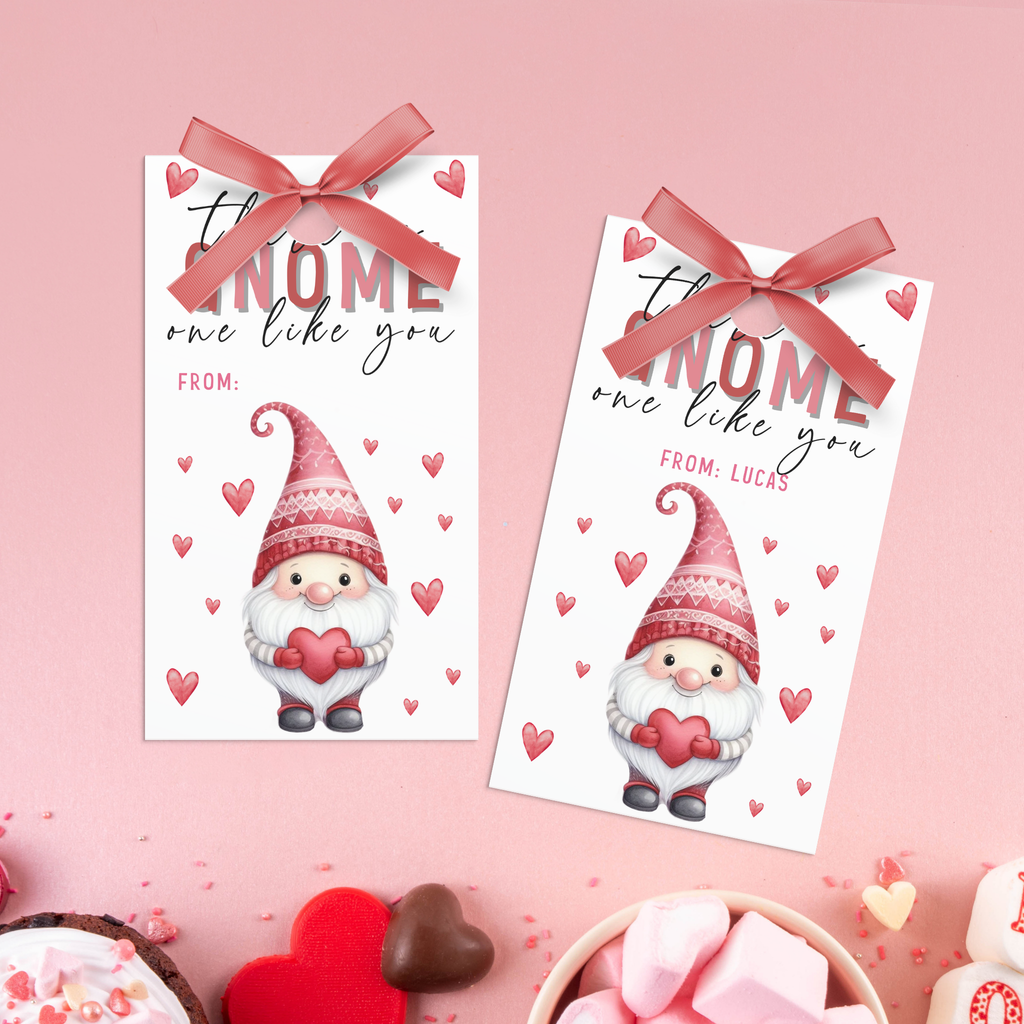 Gnome Valentine's Day Tag