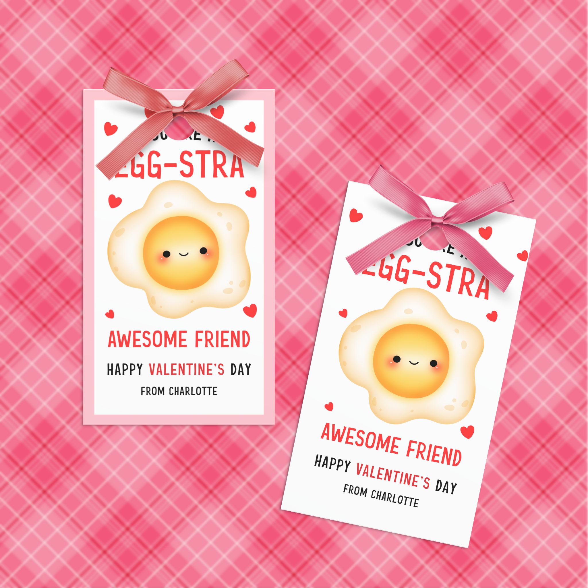 Valentine's Egg-stra Awesome Friend Gift Tag
