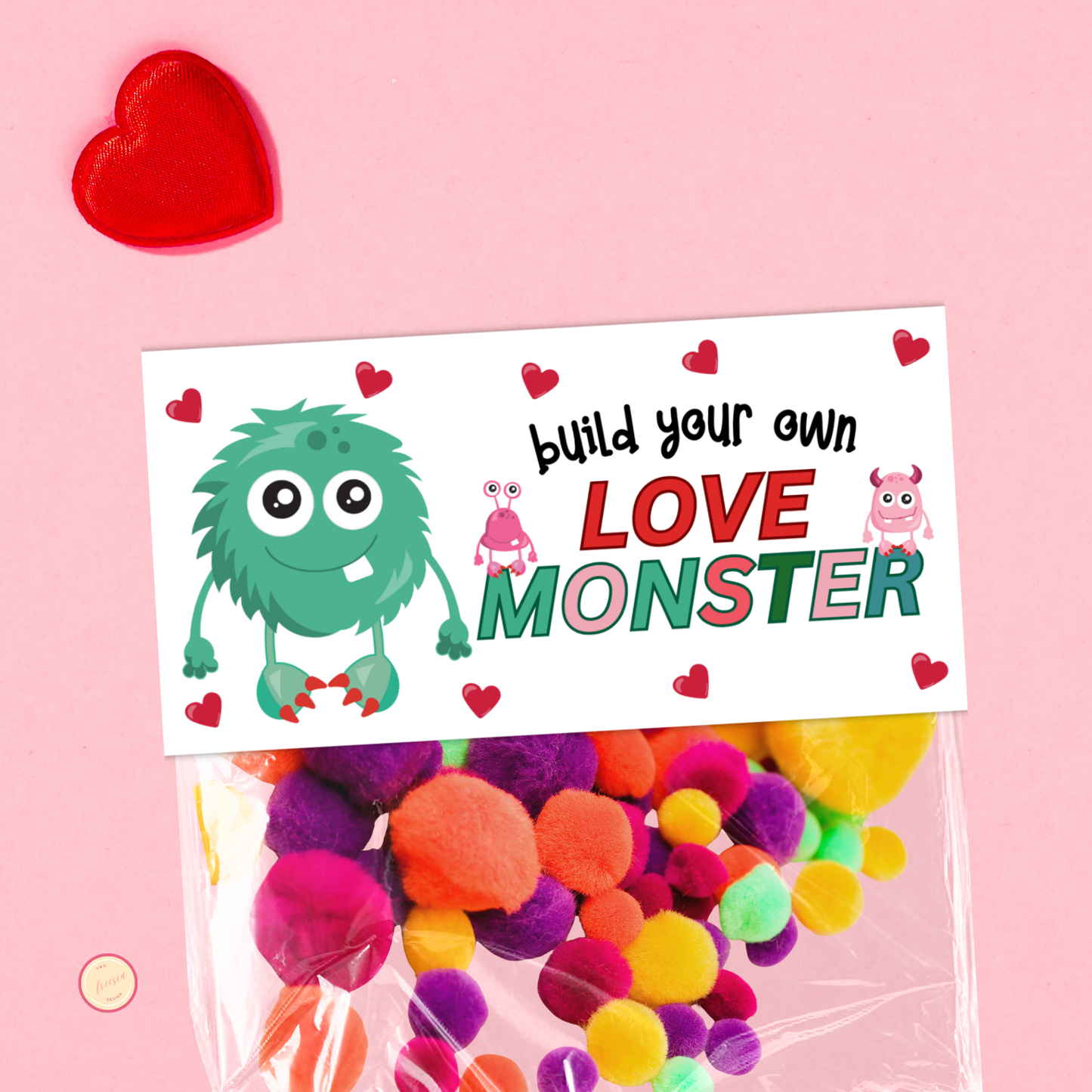 Build Your Love Monster Bag Topper