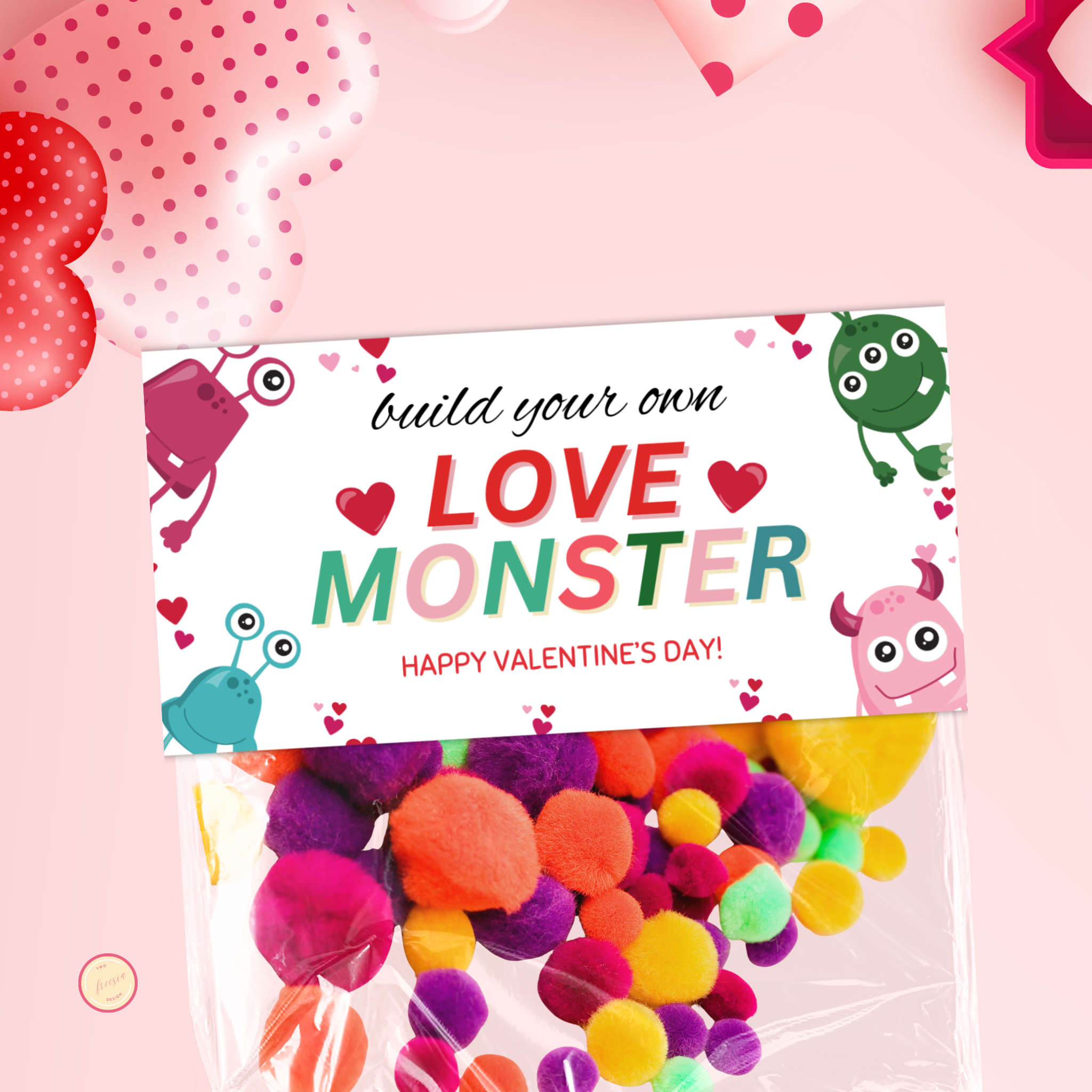 Build Your Love Monster Bag Topper