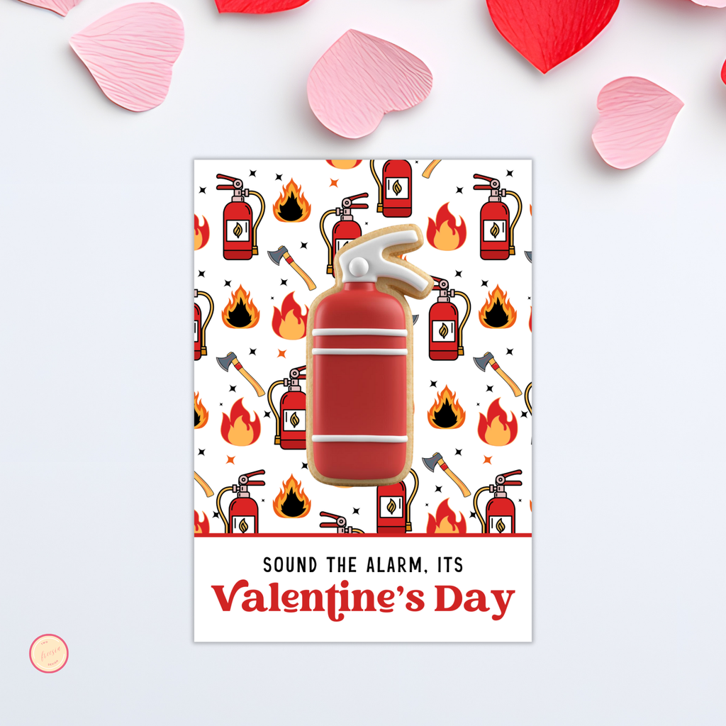 Firefighter Cookie Card