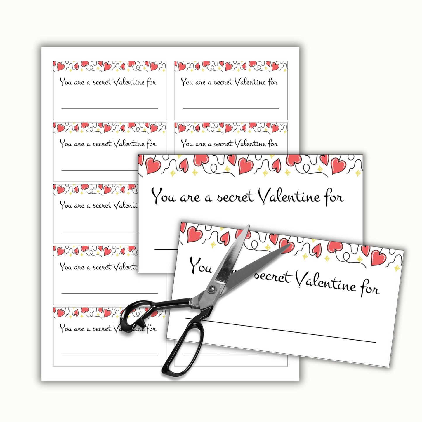 Secret Valentine Questionnaire - Editable Template