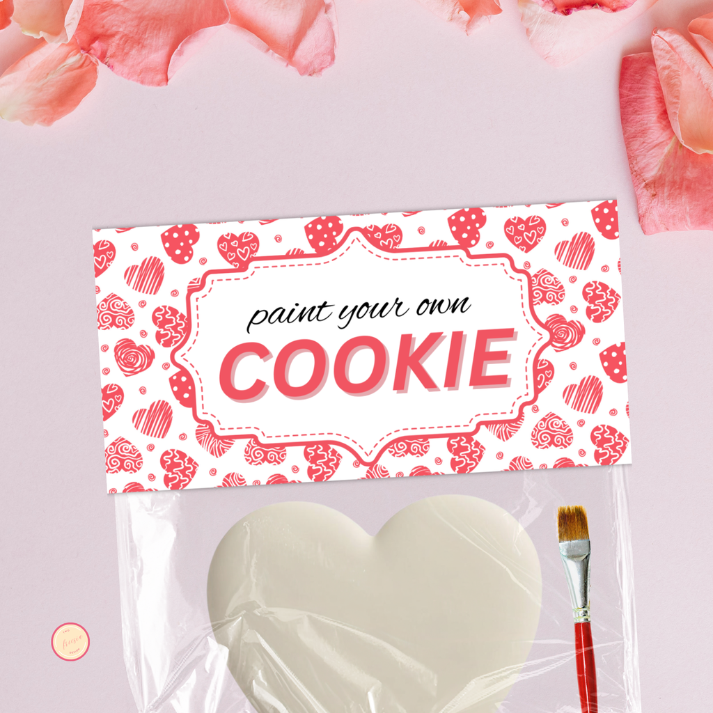 Valentine PYO Cookie Bag Topper