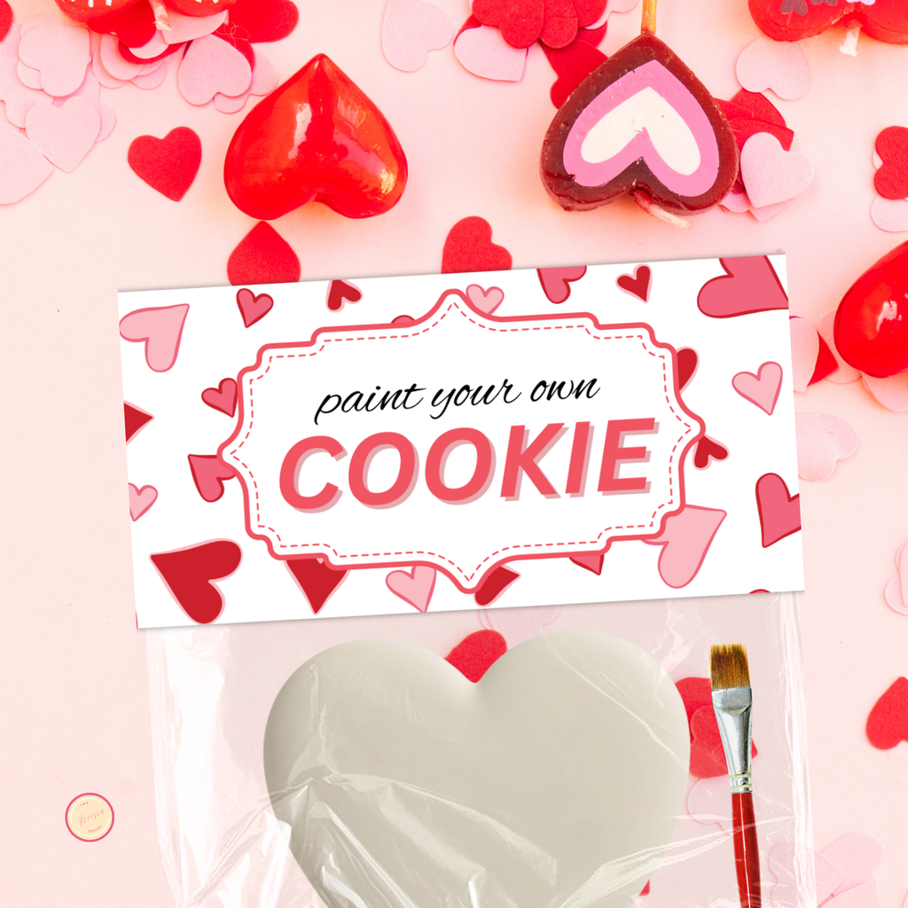 Valentine PYO Cookie Bag Topper