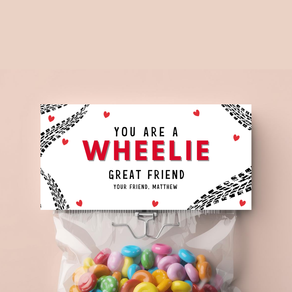 Valentine Race Car Bag Topper