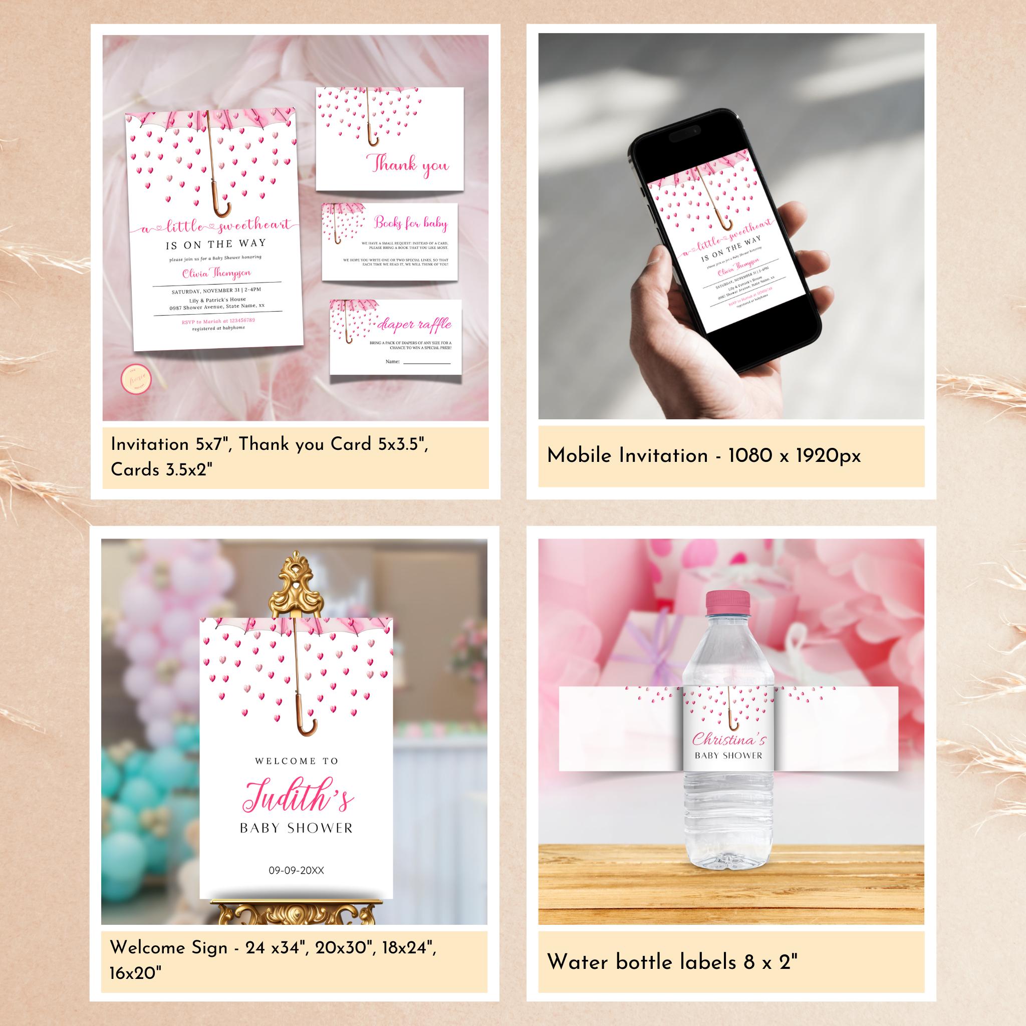 Valentine Baby Shower Bundle