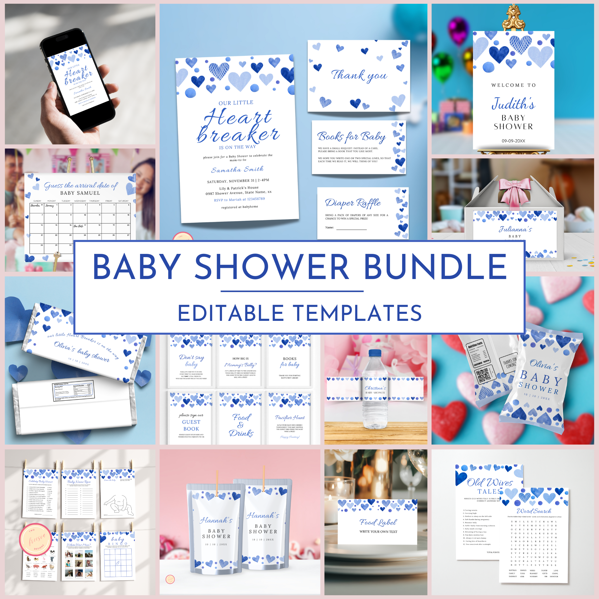 Valentine Baby Shower Bundle | Our Little Heartbreaker