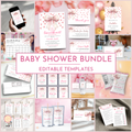 Valentine Baby Shower Bundle | Pink Bow