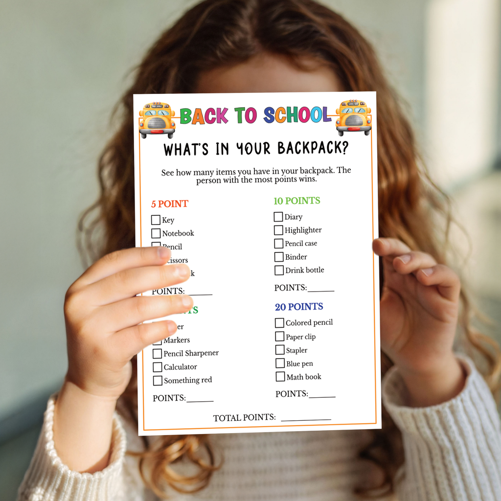 Back to School Games (15 Games)