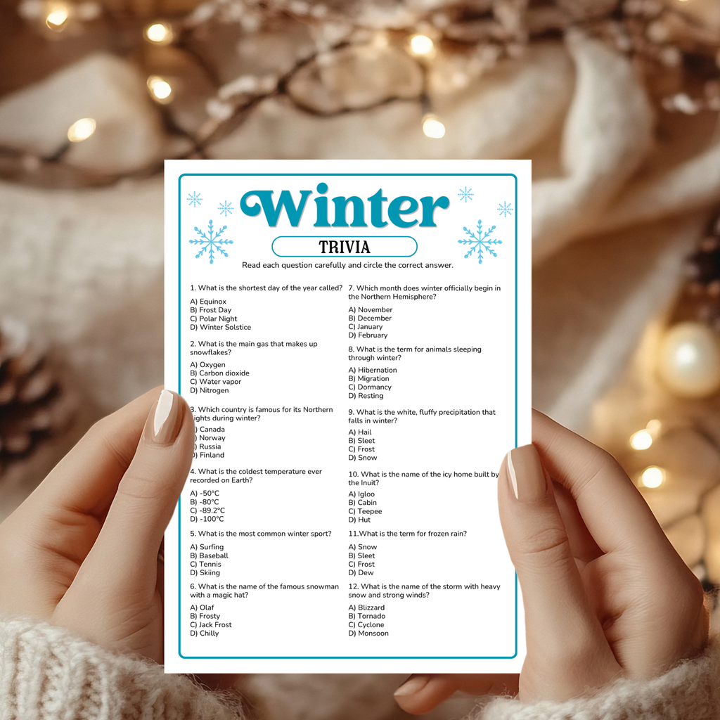 Winter Trivia Game