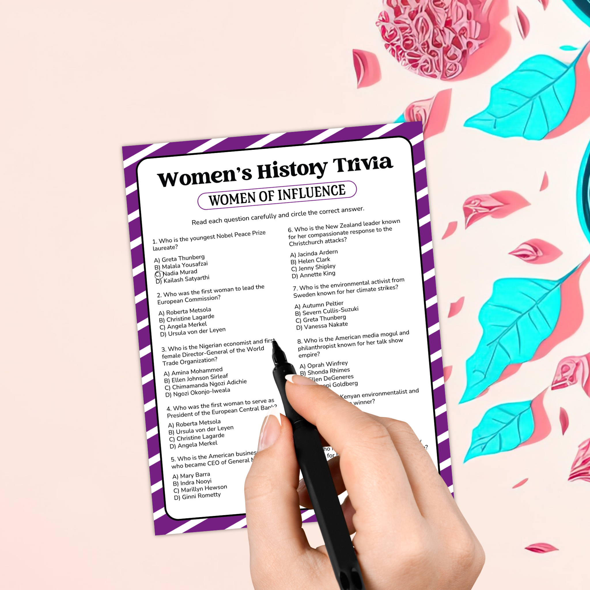 Women's History Trivia Game Bundle