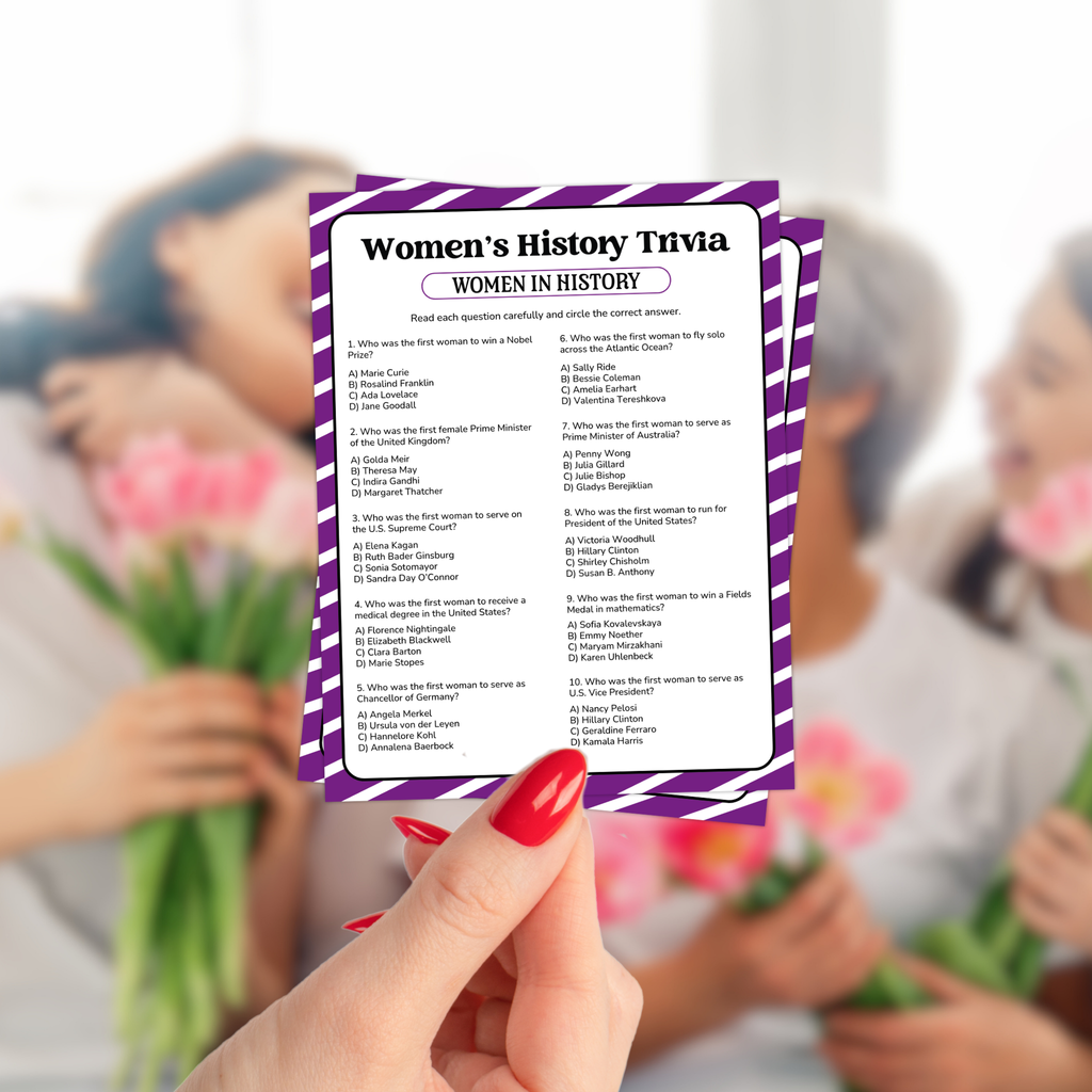 Women's History Trivia Game Bundle