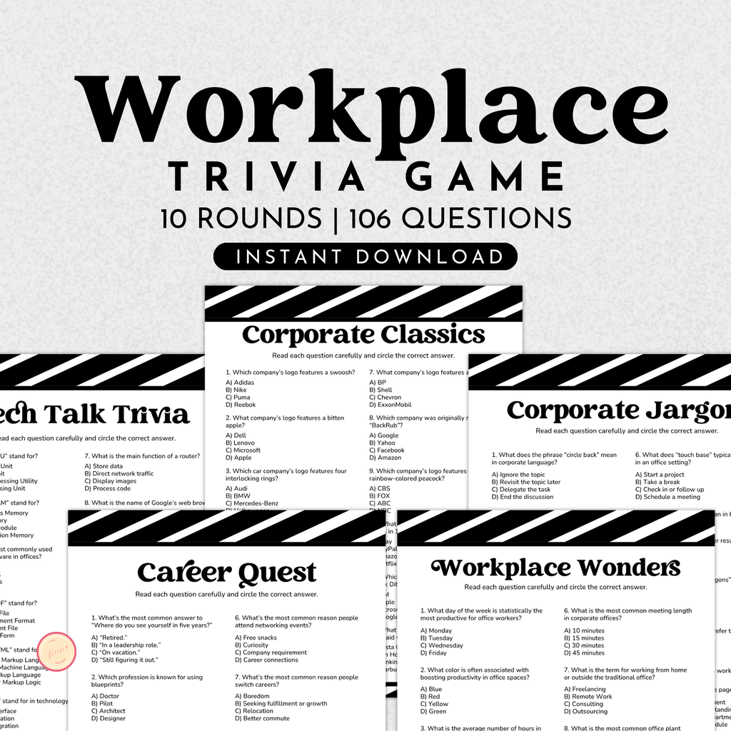 Workplace Trivia Game Bundle
