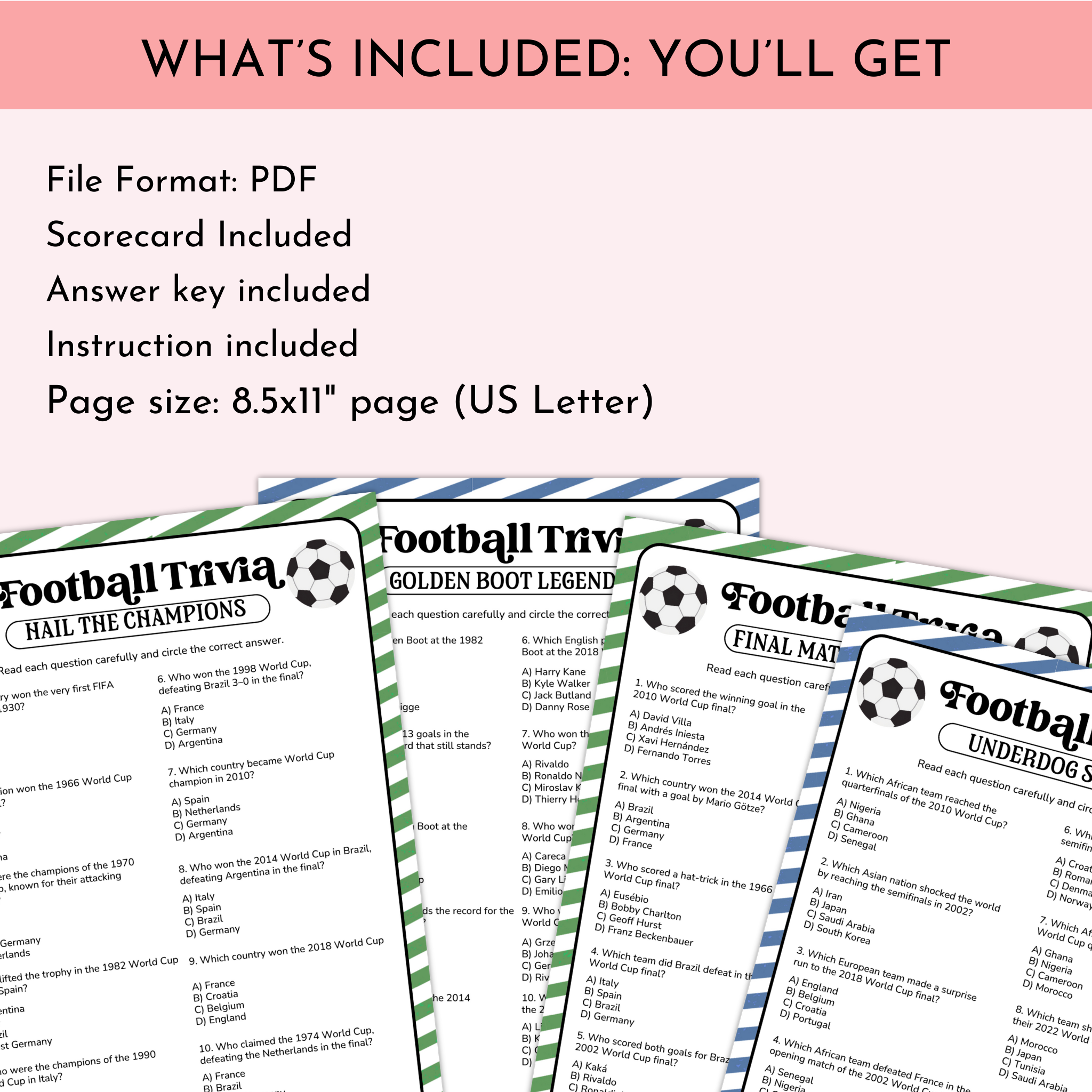 Football (Soccer) Trivia Game