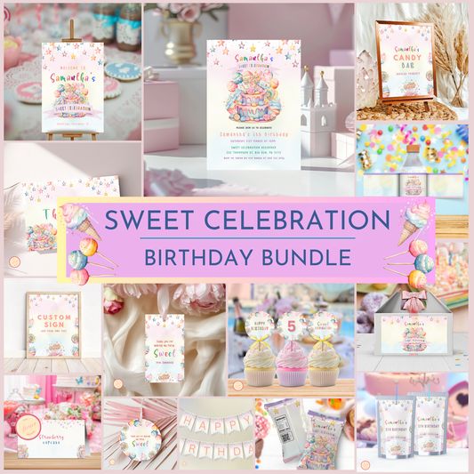 Sweet Party Template Bundle