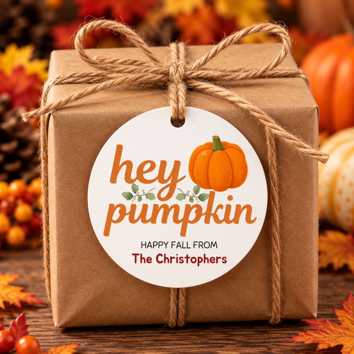Hey Pumpkin Fall Tag