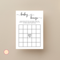 Baby Bingo Game Template