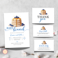 Baby Brunch Shower Invitation Bundle - Blueberry