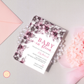 Baby in Bloom Invitation - Pink