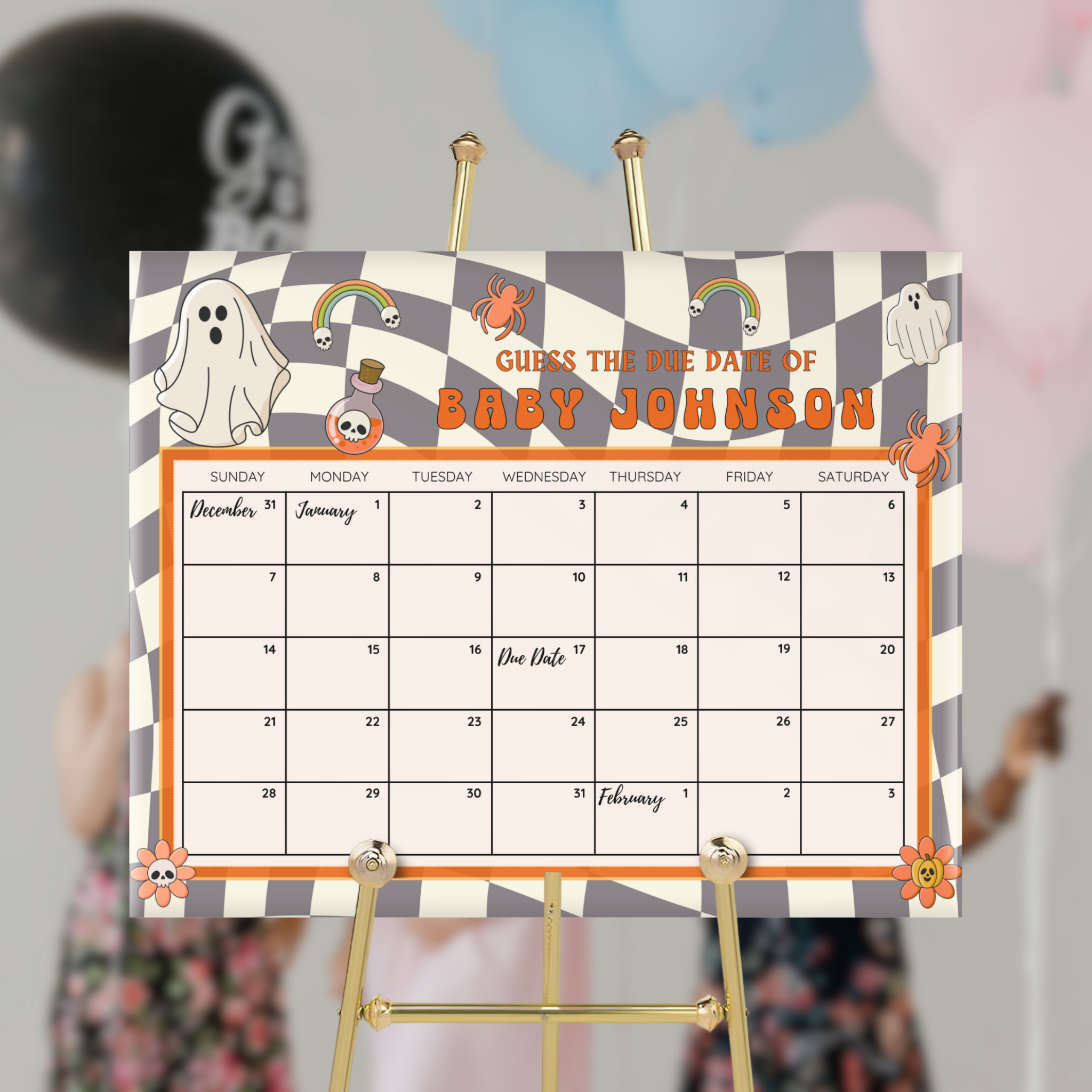 Retro Halloween Baby Shower Bundle