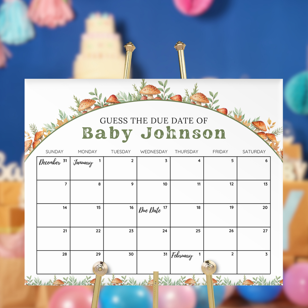 Mushroom Baby Shower Bundle