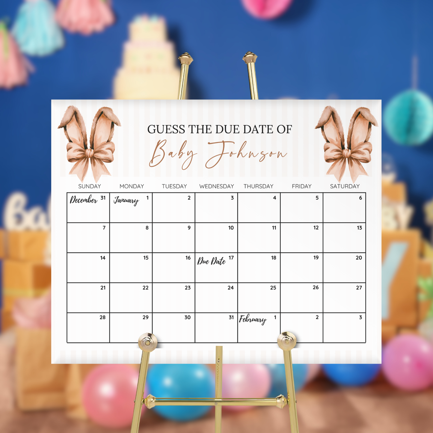 Easter Baby Shower Bundle - Brown