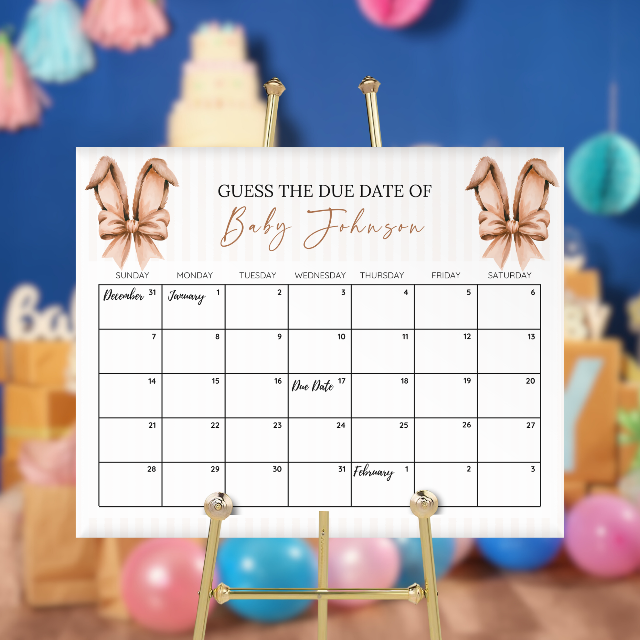 Easter Baby Shower Bundle - Brown