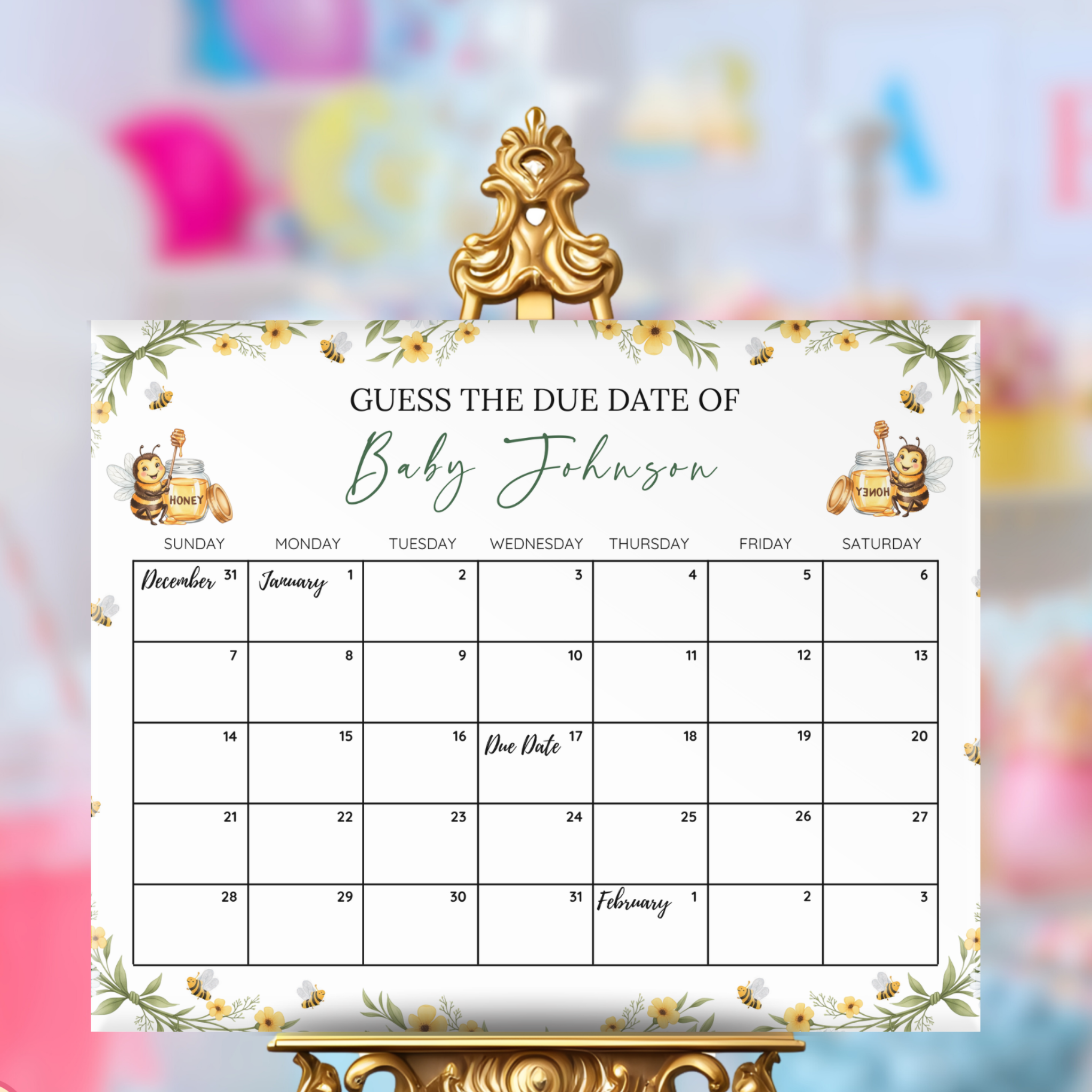 A Little Bee Baby Shower Bundle