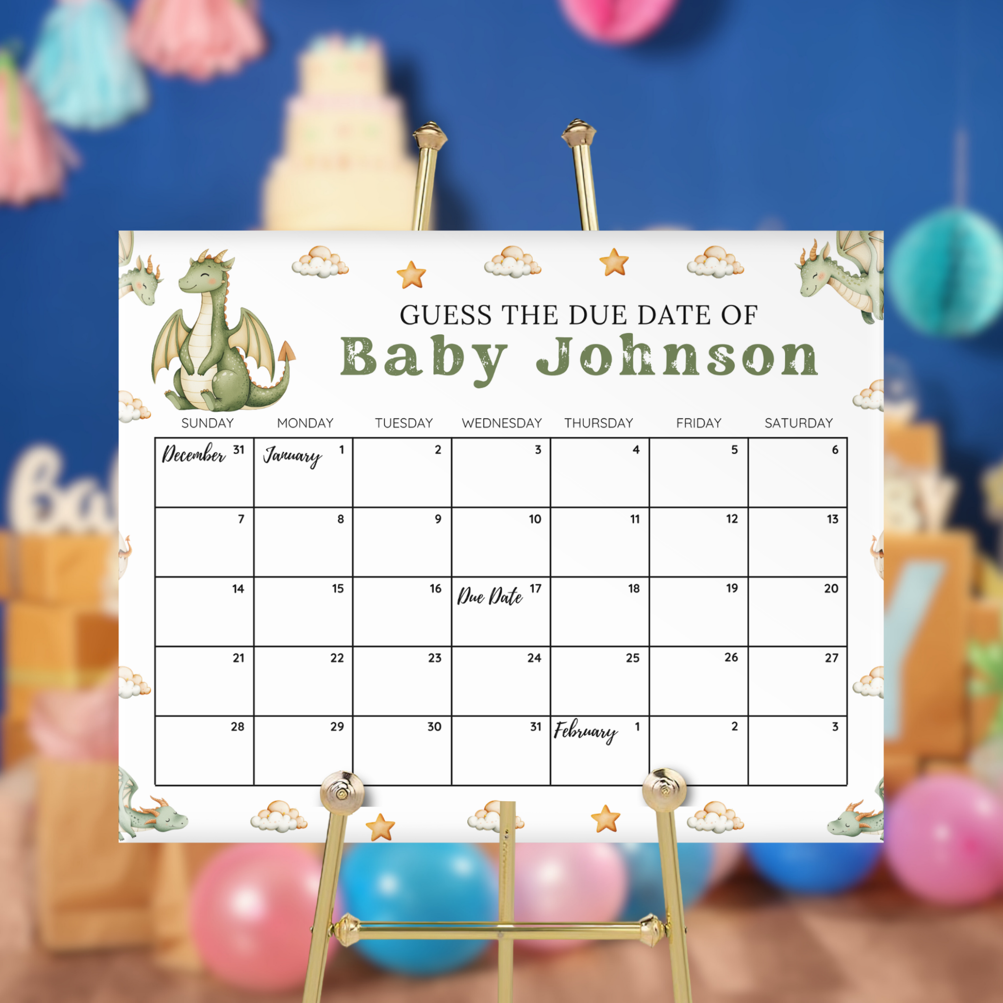 Dragon Baby Shower Bundle