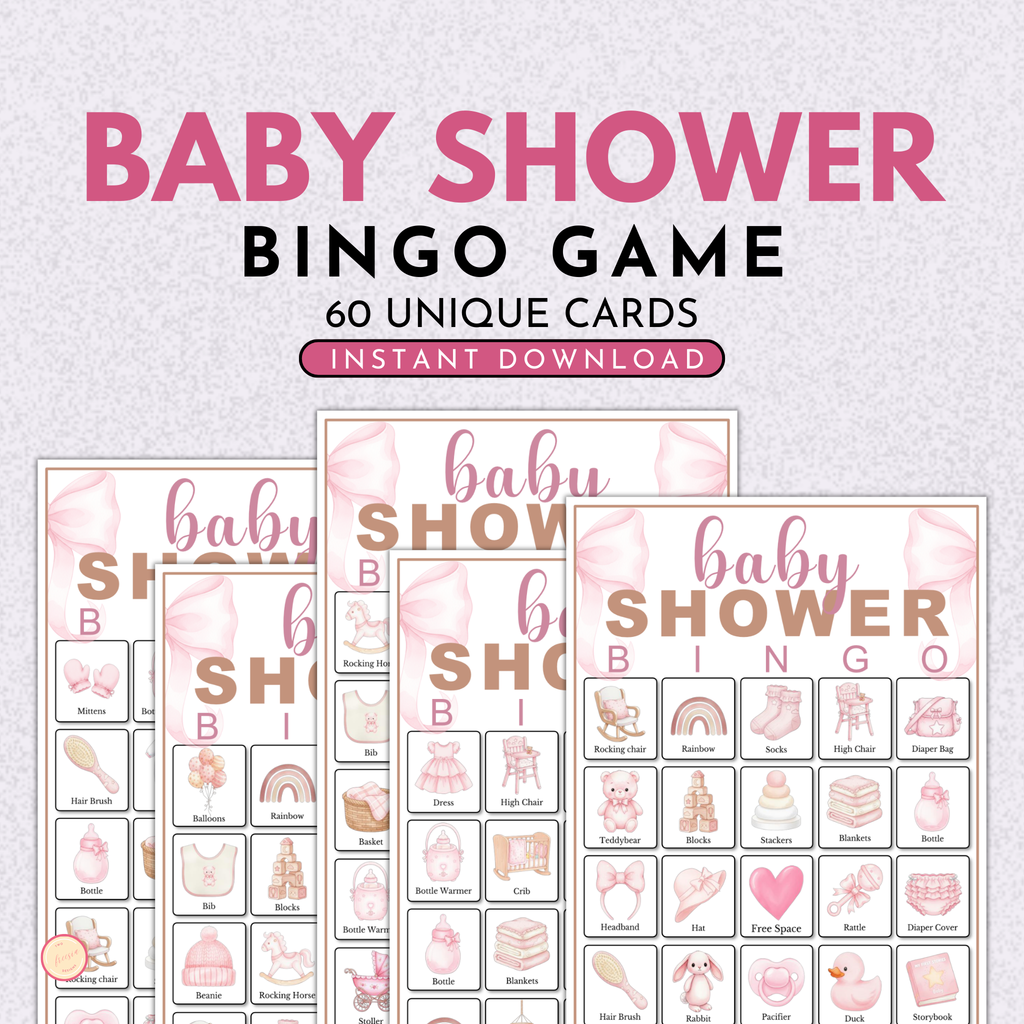 Baby Girl Shower Bingo