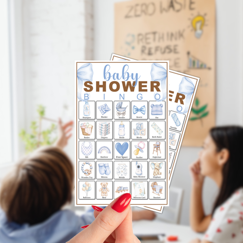 Baby Boy Shower Bingo