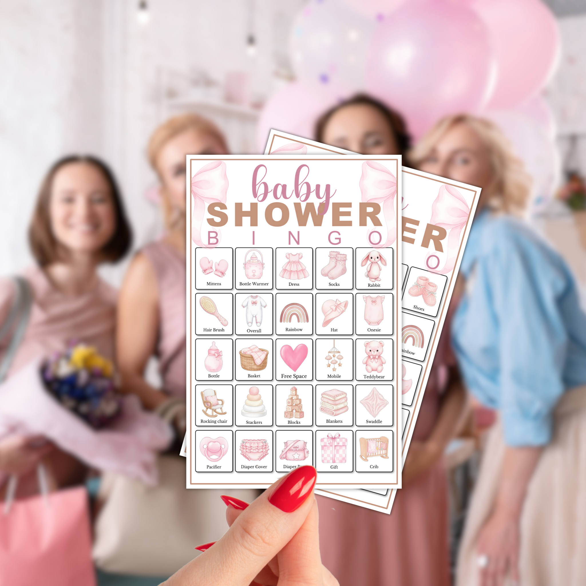 Girl Baby Shower Bingo