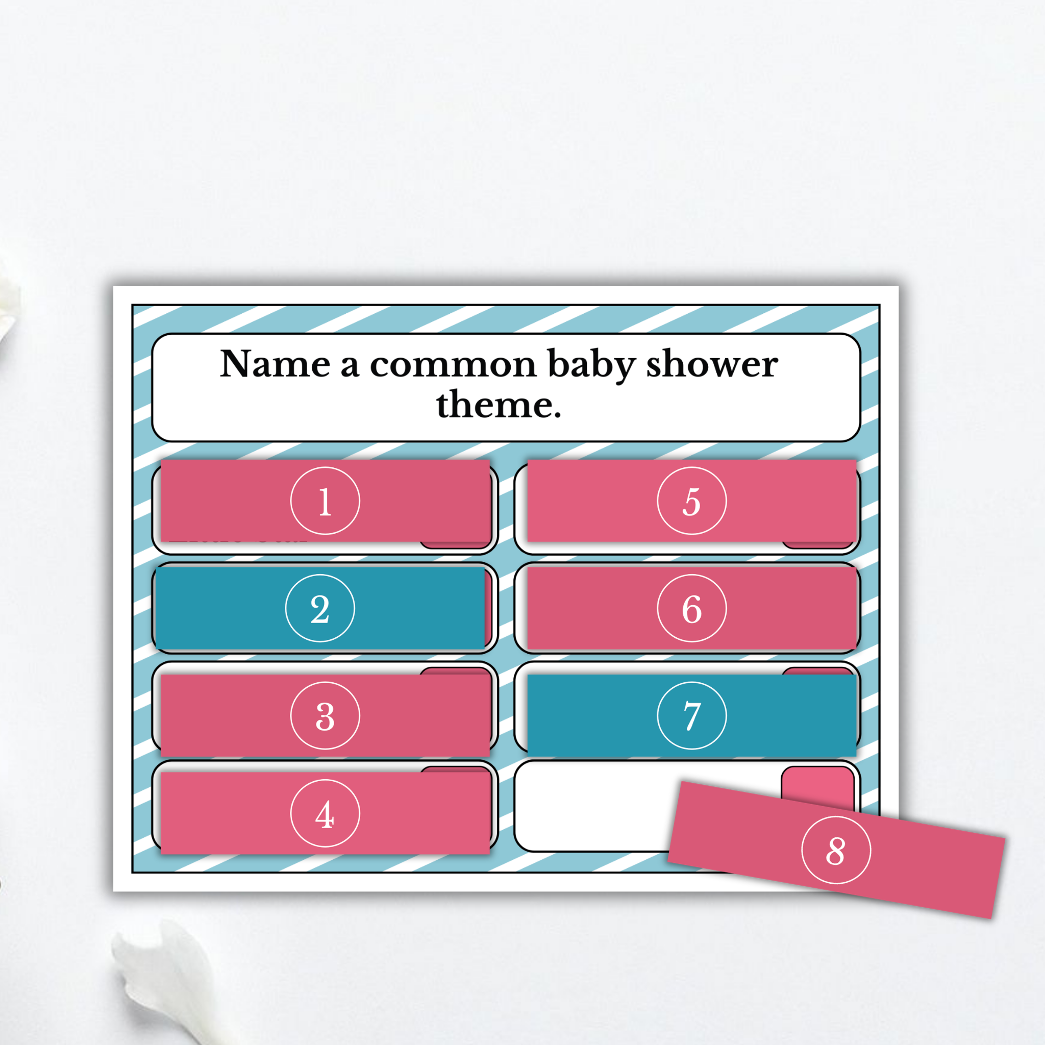 Baby Shower Squabble Game