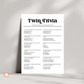 Twin Trivia Game