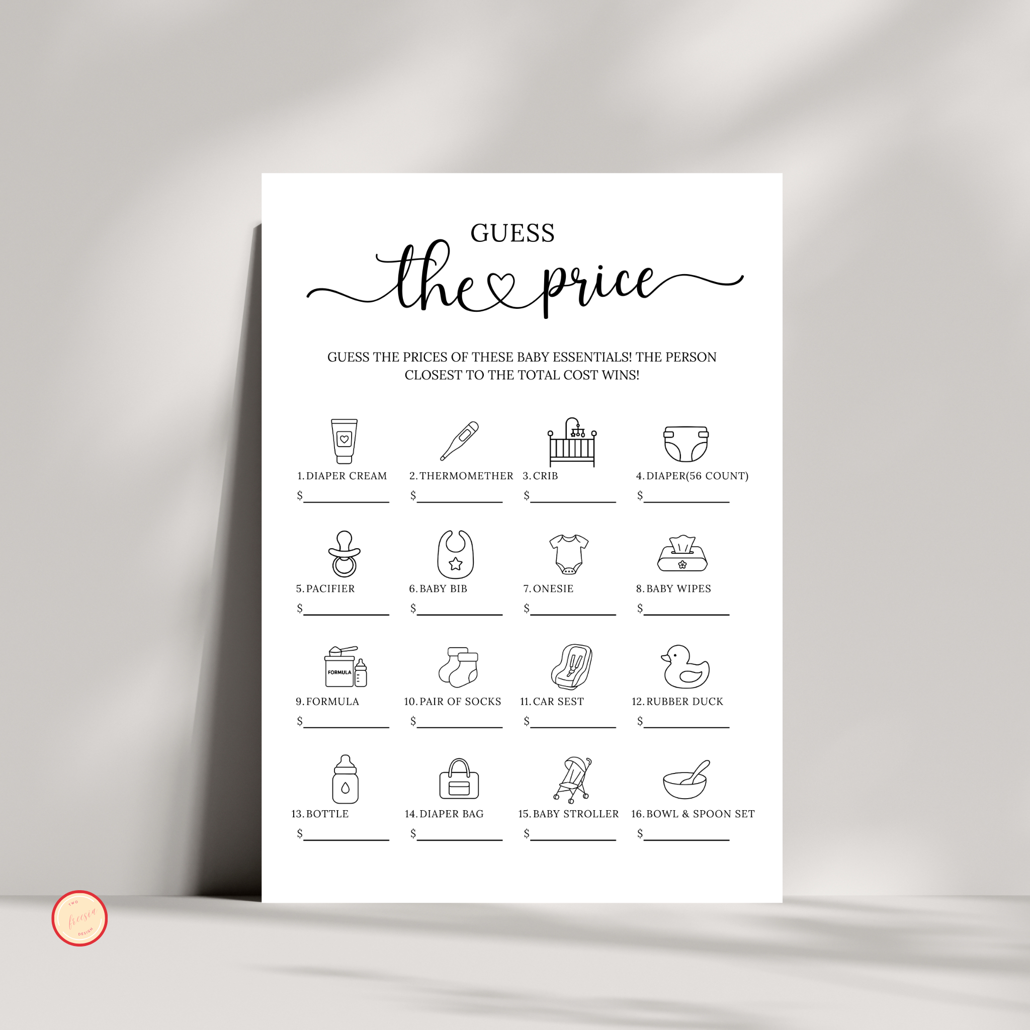 Guess the Price Game