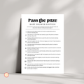 Pass The Prize Baby Shower Game