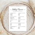 Baby Trivia Game