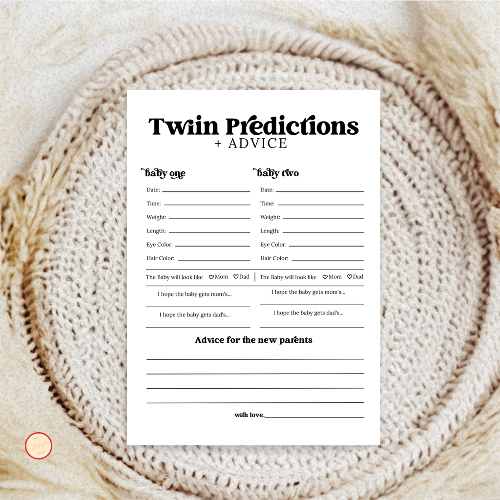Twins Prediction and Advice Card