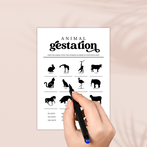 Animal Gestation Game