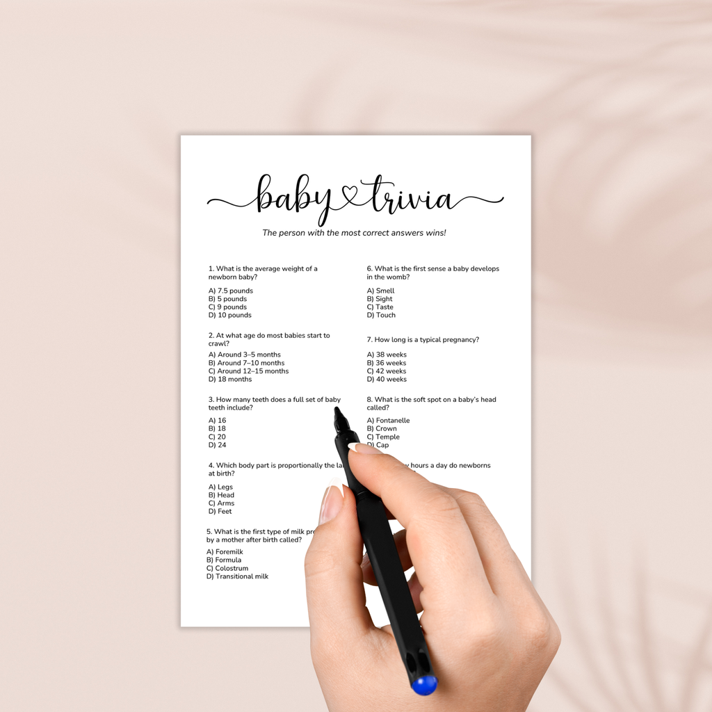 Baby Trivia Game