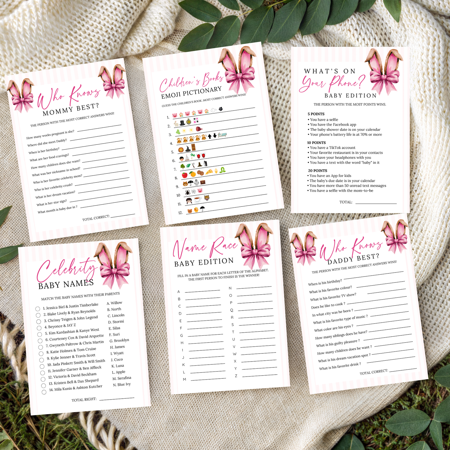 Easter Baby Shower Bundle - Pink