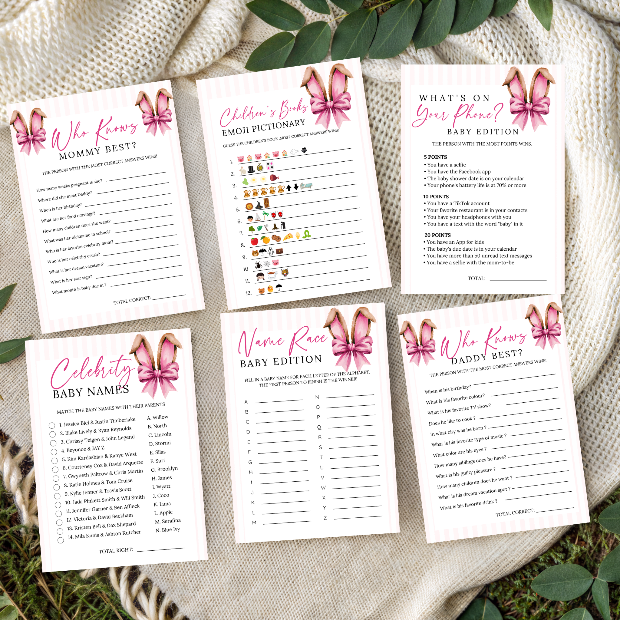 Easter Baby Shower Bundle - Pink