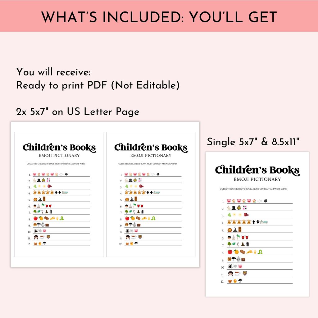 Baby Shower Emoji Game