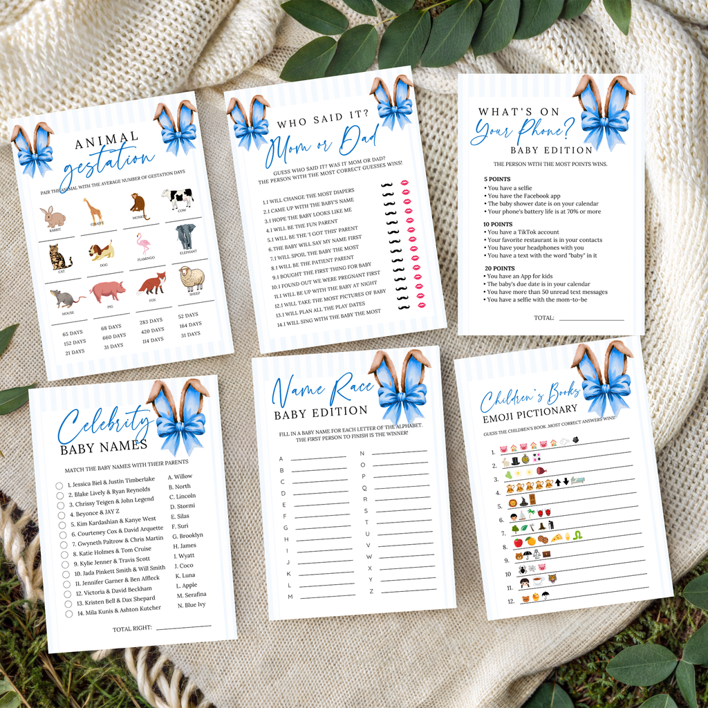 Easter Baby Shower Bundle - Blue