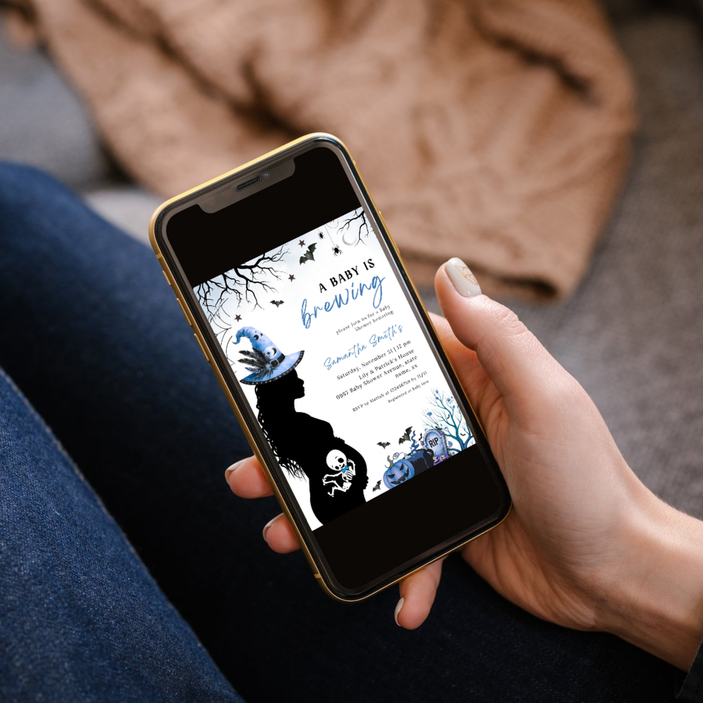 A Baby is Brewing | Halloween Baby Shower Set